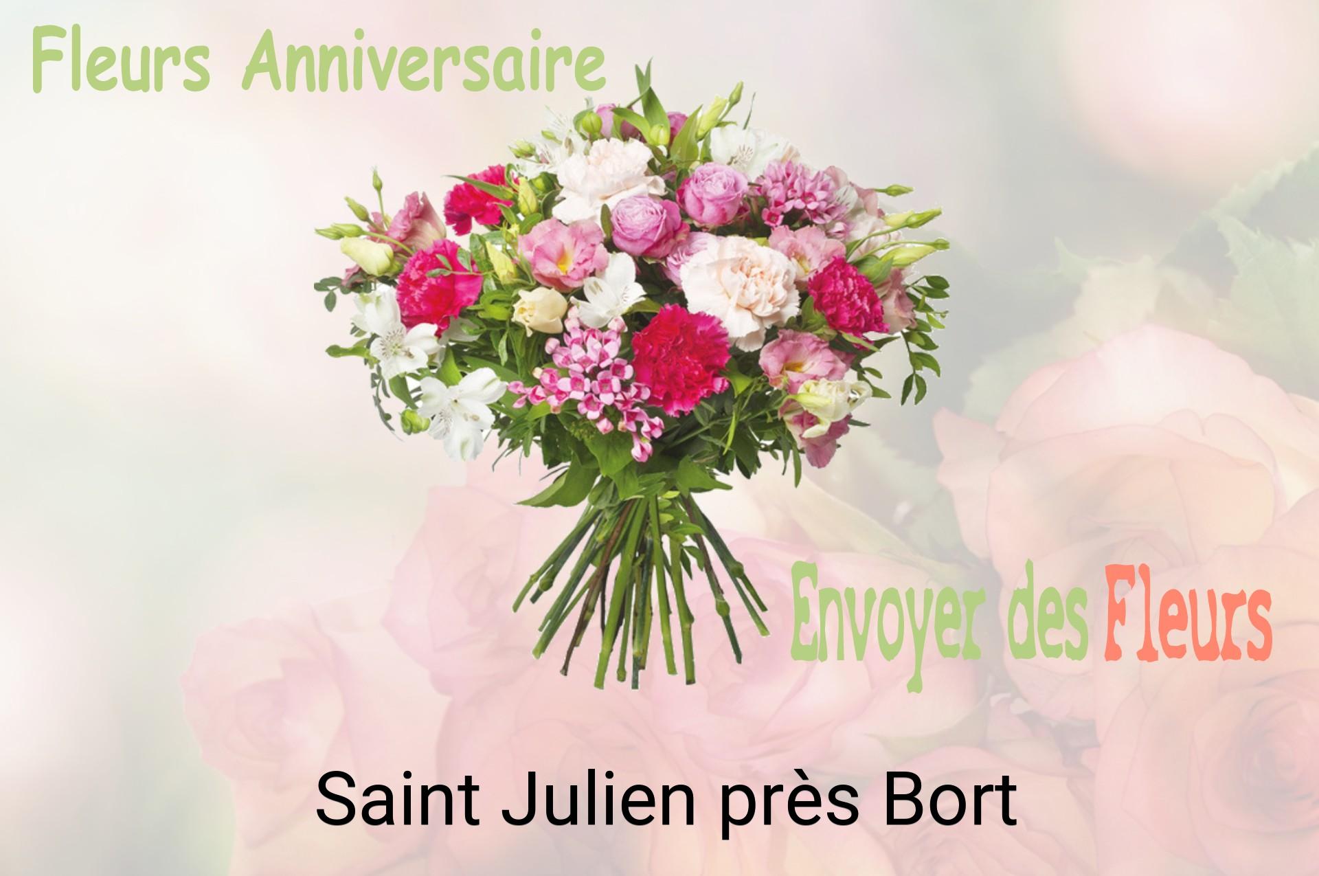 Bouquet de fleurs d’anniversaire livré à Saint-Julien-près-Bort
