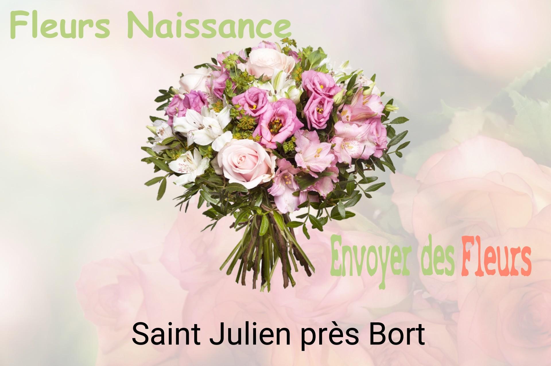 Bouquet de fleurs de naissance livré à Saint-Julien-près-Bort